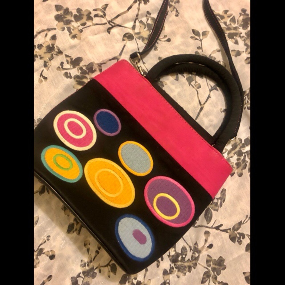 ❤️SOLD❤️ Y2k funky patterned colorful handbag